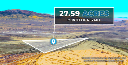 27.59-Acre Nevada Haven: Mountain Views, Zoned for Off-Grid Living - 59% off Market Value