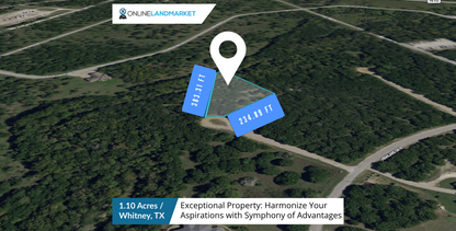 1.10 Acres in Whitney, TX - Exceptional Property: Harmonize Your Aspirations with Symphony of Advantages