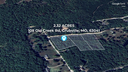 Camp, Expand +  Bring Your Dreams to Life! 2.32 Acres in Grubville, MO! - 23% off Market Value!