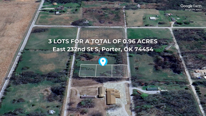 Expand Your Dreams: 3-Lot Package Near Tulsa with Growth Potential! - 23% off Market Value!