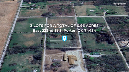 Expandable 3-Lot Property Near Tulsa: Your Country Retreat - 23% off Market Value!