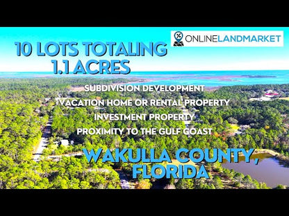 10-Lot Bundle Near Tallahassee & Gulf Coast – Perfect for Investment or Vacation Homes! 30% Off Market Value